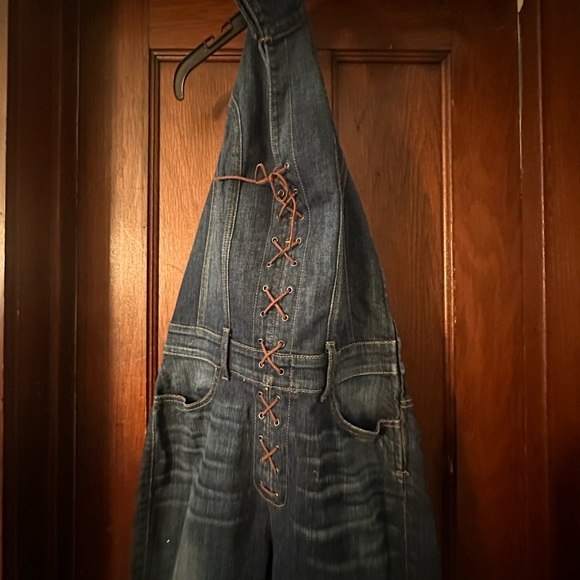 Guess denim halter jumpsuit - Picture 2 of 5